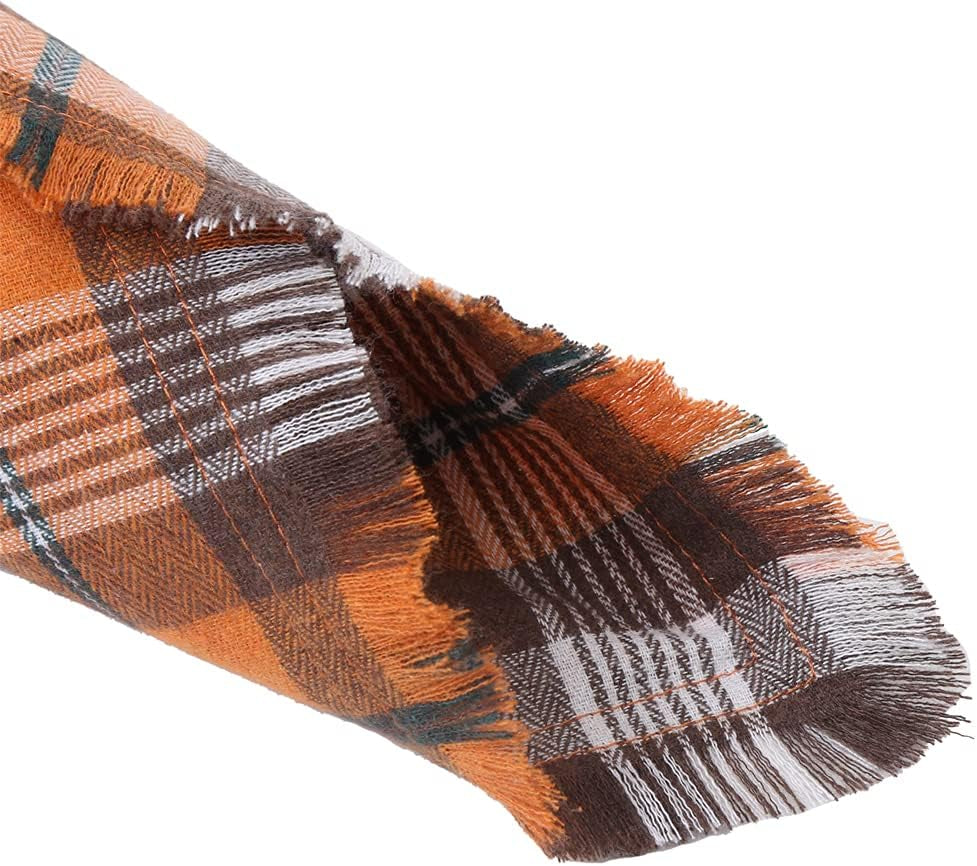 Fall Dog Bandana Autumn Thanksgiving Plaid Reversible Triangle Bibs Scarf Accessories for Dogs Pets | Accessories for Dogs Pets