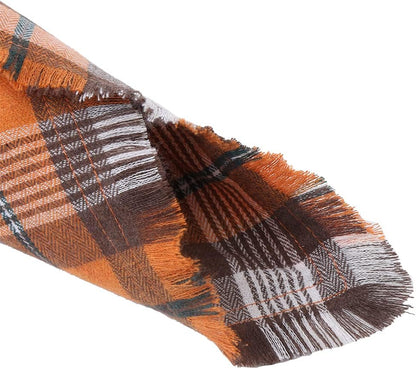 Fall Dog Bandana Autumn Thanksgiving Plaid Reversible Triangle Bibs Scarf Accessories for Dogs Pets | Accessories for Dogs Pets